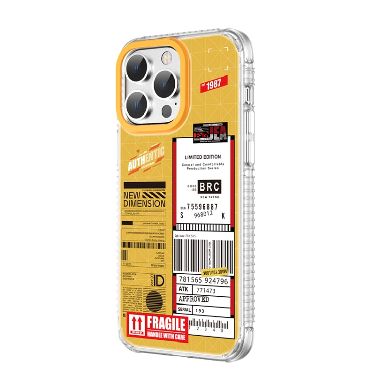 For iPhone 14 Pro Max Mutural Dual-side Laminating Printed TPU Phone Case(Yellow) - HoMEdemic™ 