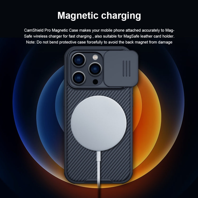 For iPhone 14 Pro Max NILLKIN CamShield Pro Magnetic Magsafe Case(Blue) - HoMEdemic™ 