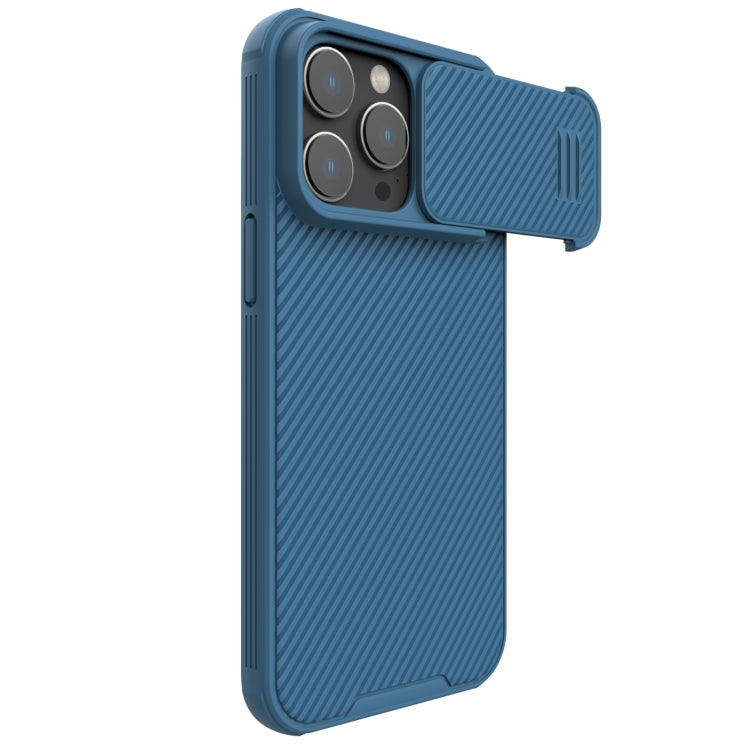 For iPhone 14 Pro Max NILLKIN CamShield S PC Phone Case(Blue) - HoMEdemic™ 