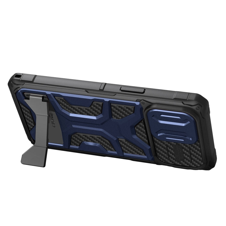For iPhone 14 Pro Max NILLKIN Sliding Camera Cover Design TPU + PC Magnetic Phone Case(Blue) - HoMEdemic™ 