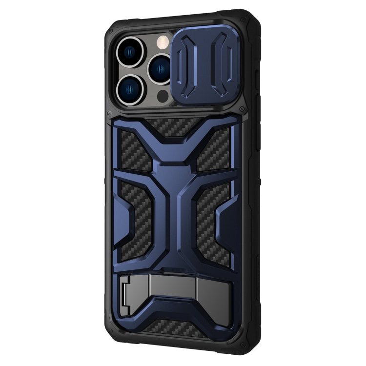 For iPhone 14 Pro Max NILLKIN Sliding Camera Cover Design TPU + PC Phone Case(Blue) - HoMEdemic™ 
