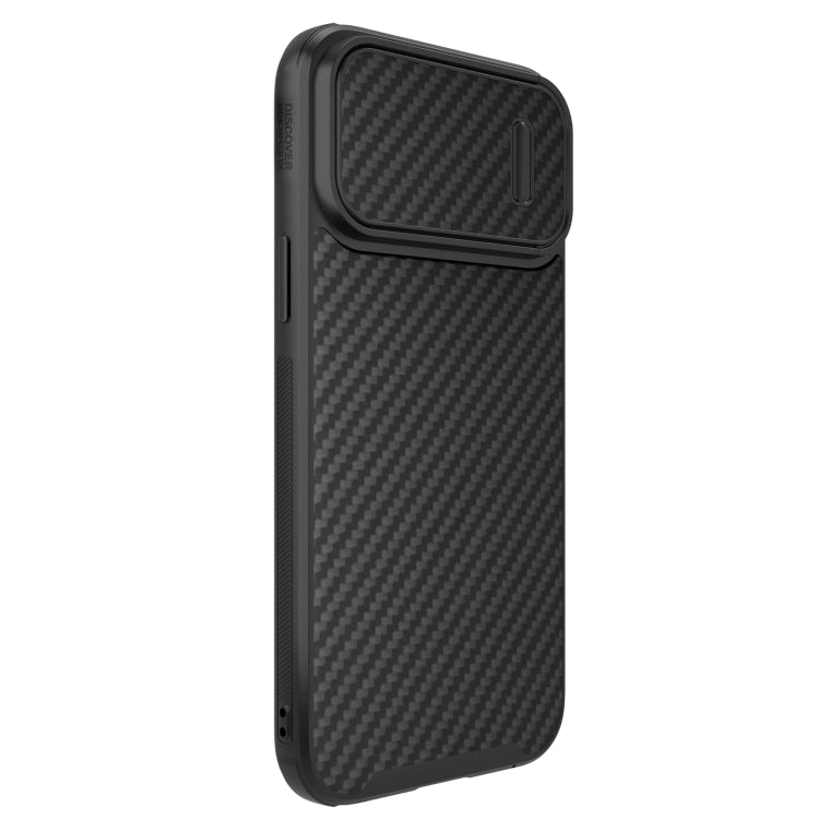 For iPhone 14 Pro Max NILLKIN Synthetic Fiber Camshield Magnetic Phone Case(Black) - HoMEdemic™ 