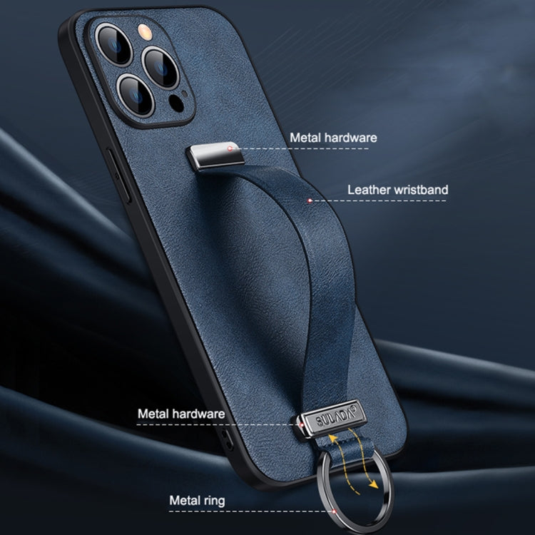 For iPhone 14 Pro Max SULADA Cool Series PC + Leather Texture Skin Feel Phone Case(Brown) - HoMEdemic™ 