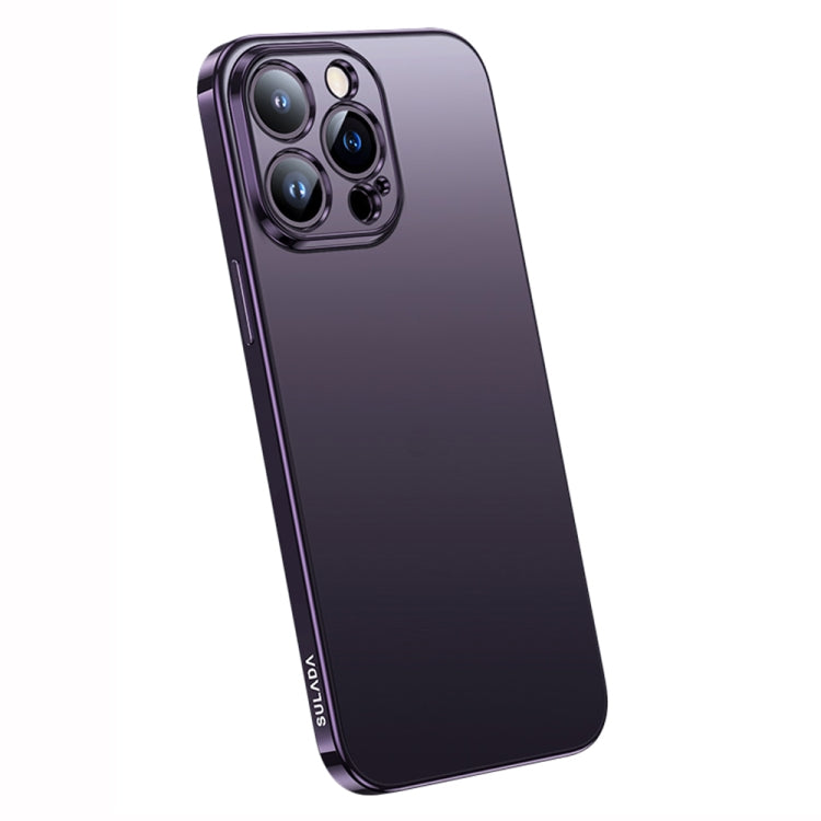 For iPhone 14 Pro Max SULADA Electroplating Frosted All-inclusive TPU Phone Case(Purple) - HoMEdemic™ 