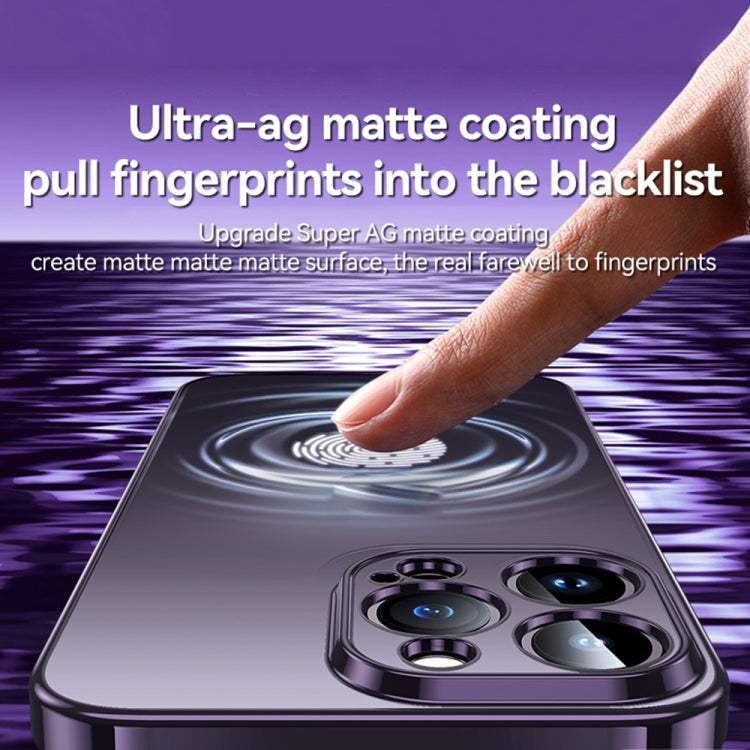 For iPhone 14 Pro Max SULADA Electroplating Frosted All-inclusive TPU Phone Case(Purple) - HoMEdemic™ 