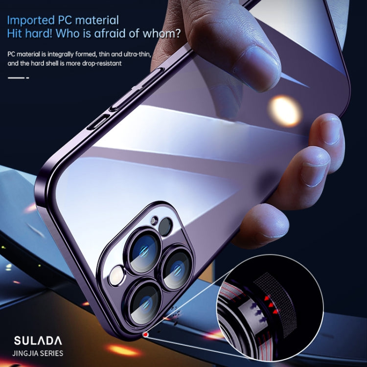 For iPhone 14 Pro Max SULADA Hard PC Shockproof Phone Case(Dark Purple) - HoMEdemic™ 