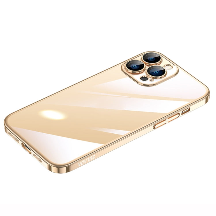 For iPhone 14 Pro Max SULADA Hard PC Shockproof Phone Case(Gold) - HoMEdemic™ 