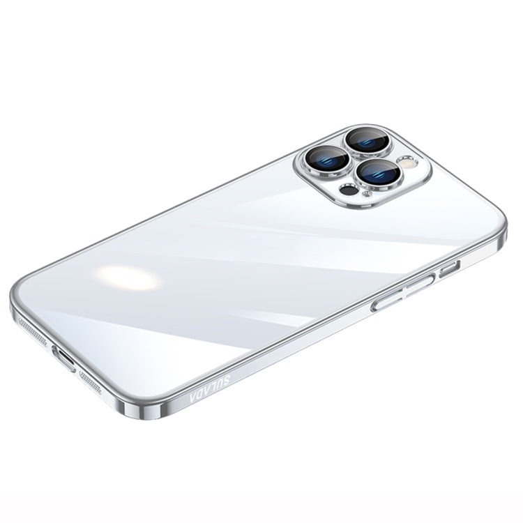 For iPhone 14 Pro Max SULADA Hard PC Shockproof Phone Case(Silver) - HoMEdemic™ 