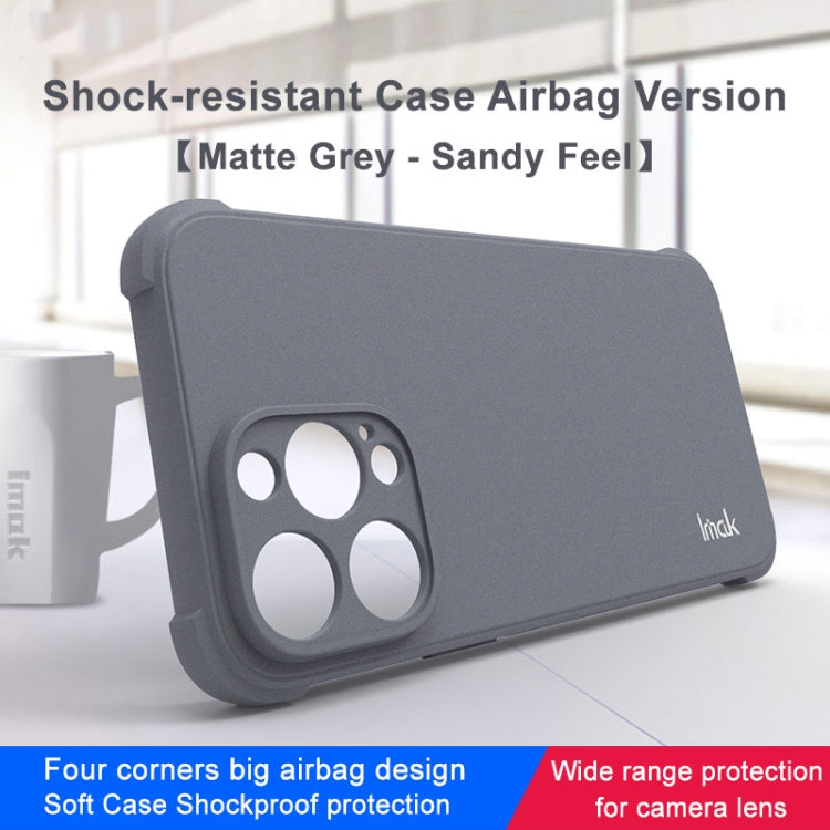 For iPhone 14 Pro Max imak Shockproof Airbag TPU Phone Case(Matte Grey) - HoMEdemic™ 