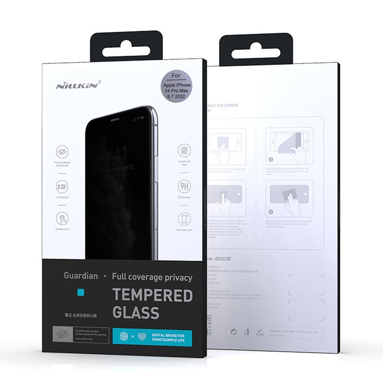For iPhone 14 Pro NILLKIN Fog Mirror 0.33mm 9H Full Screen Matte Tempered Glass Film - HoMEdemic™ 