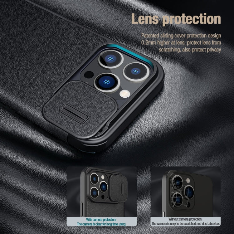 For iPhone 14 Pro NILLKIN QIN Series Pro Leather Phone Case(Black) - HoMEdemic™ 