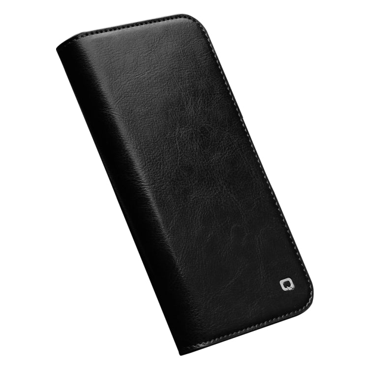 For iPhone 14 Pro QIALINO Horizontal Flip Leather Phone Case(Black) - HoMEdemic™ 