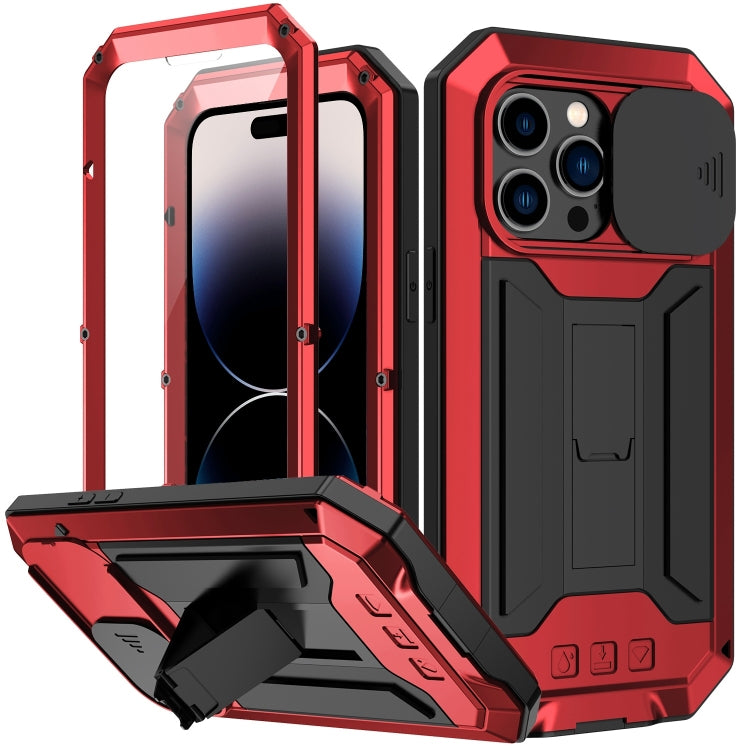 For iPhone 14 Pro R-JUST Shockproof Life Waterproof Dust-proof Case(Red) - HoMEdemic™ 