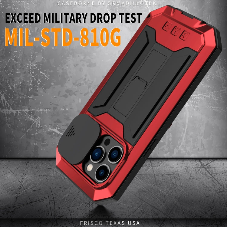 For iPhone 14 Pro R-JUST Shockproof Life Waterproof Dust-proof Case(Red) - HoMEdemic™ 