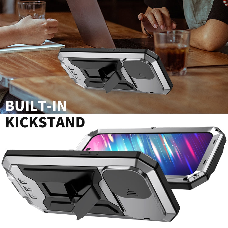 For iPhone 14 Pro R-JUST Shockproof Life Waterproof Dust-proof Case(Silver) - HoMEdemic™ 