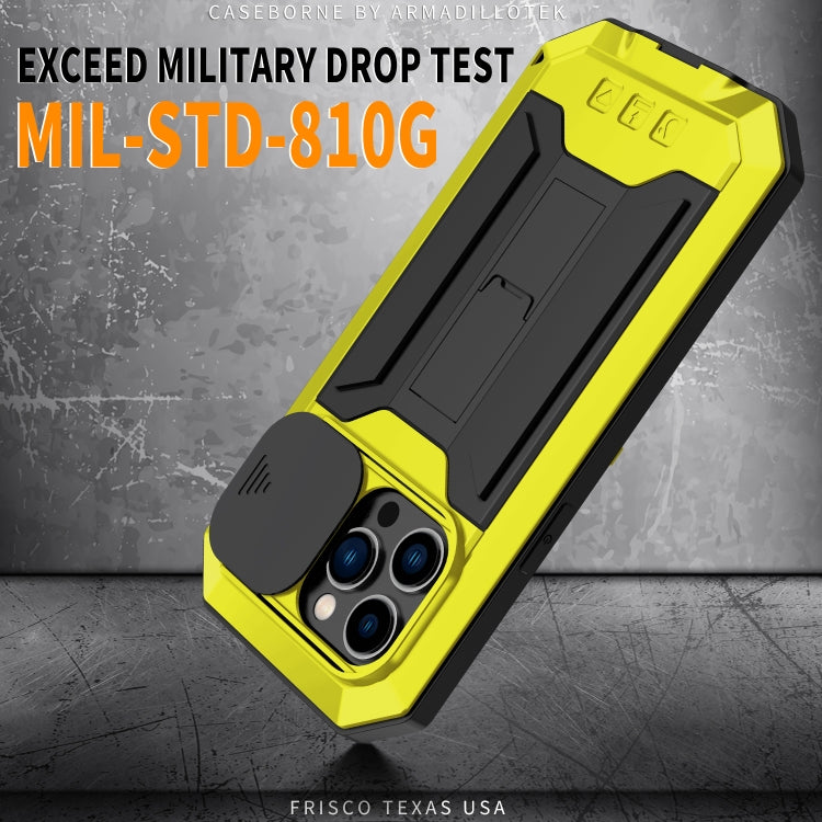 For iPhone 14 Pro R-JUST Shockproof Life Waterproof Dust-proof Case(Yellow) - HoMEdemic™ 