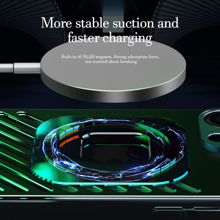 For iPhone 14 Pro R-JUST Square Round Mirror PC+TPU Phone Case(Black) - HoMEdemic™ 