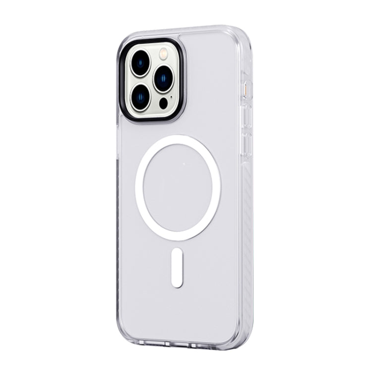 For iPhone 14 Pro ROCK Double-layer Armor Shield MagSafe Magnetic Phone Case(White) - HoMEdemic™ 
