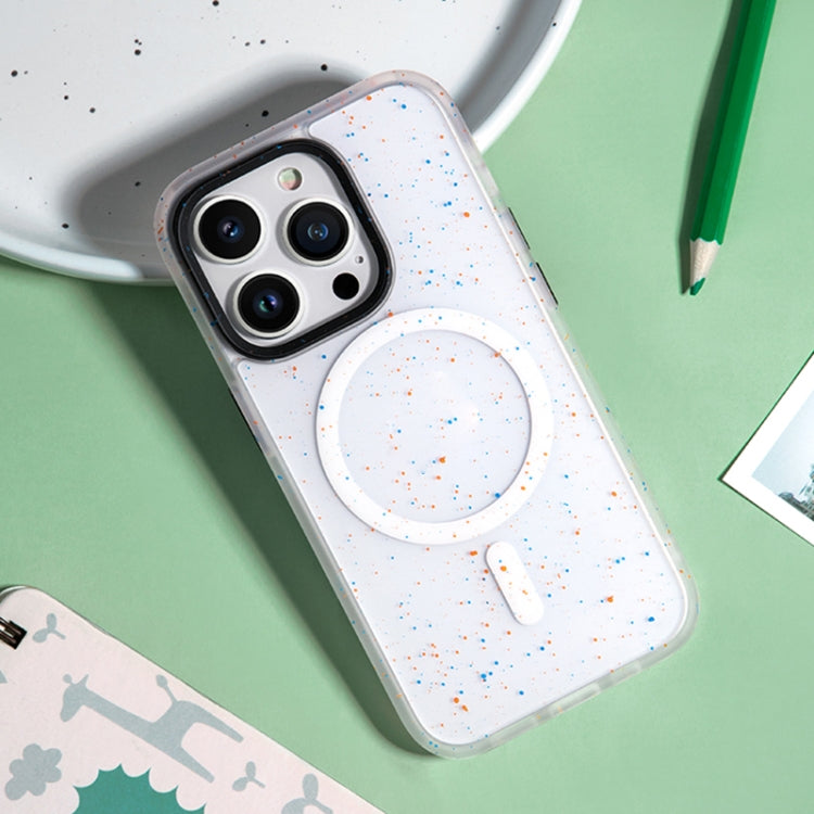 For iPhone 14 Pro ROCK Guard Ink Splash MagSafe Phone Case(White) - HoMEdemic™ 