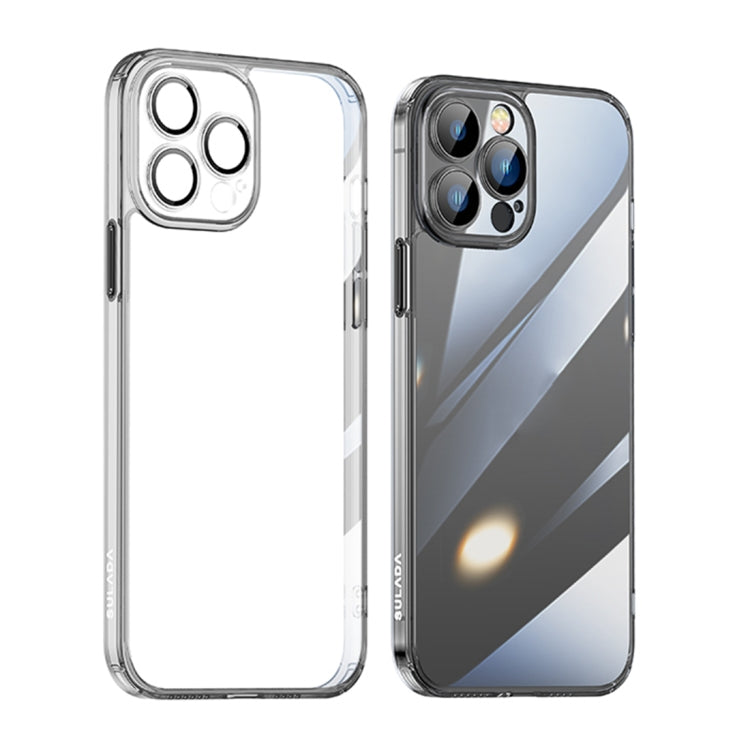 For iPhone 14 Pro SULADA Crystal Steel Series TPU Transparent Phone Case(Black) - HoMEdemic™ 