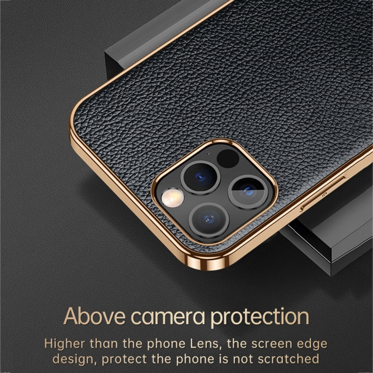 For iPhone 14 Pro SULADA Shockproof TPU + Handmade Leather Phone Case(Borwn) - HoMEdemic™ 