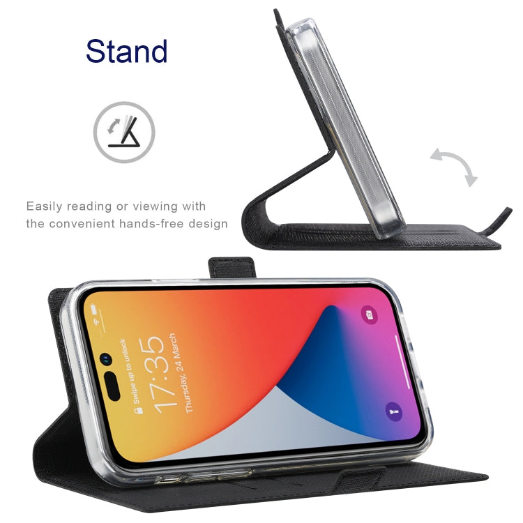 For iPhone 14 Pro ViLi K Series Dual-side Buckle Magsafe Leather Phone Case(Black) - HoMEdemic™ 