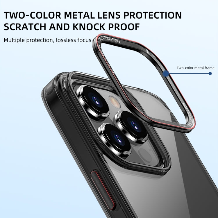For iPhone 14 Pro iPAKY MG Series Transparent PC Phone Case(Transparent Black) - HoMEdemic™ 