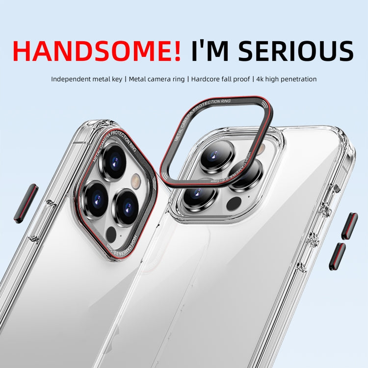 For iPhone 14 Pro iPAKY MG Series Transparent PC Phone Case(Transparent Purple) - HoMEdemic™ 