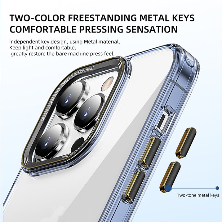 For iPhone 14 Pro iPAKY MG Series Transparent PC Phone Case(Transparent Purple) - HoMEdemic™ 
