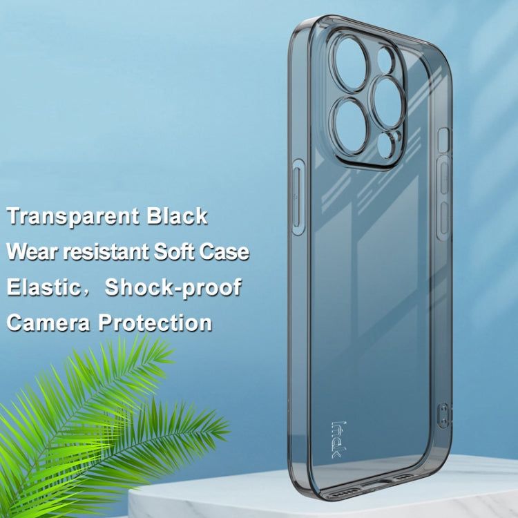 For iPhone 14 Pro imak UX-5 Series Shockproof TPU Protective Phone Case(Transparent Black) - HoMEdemic™ 