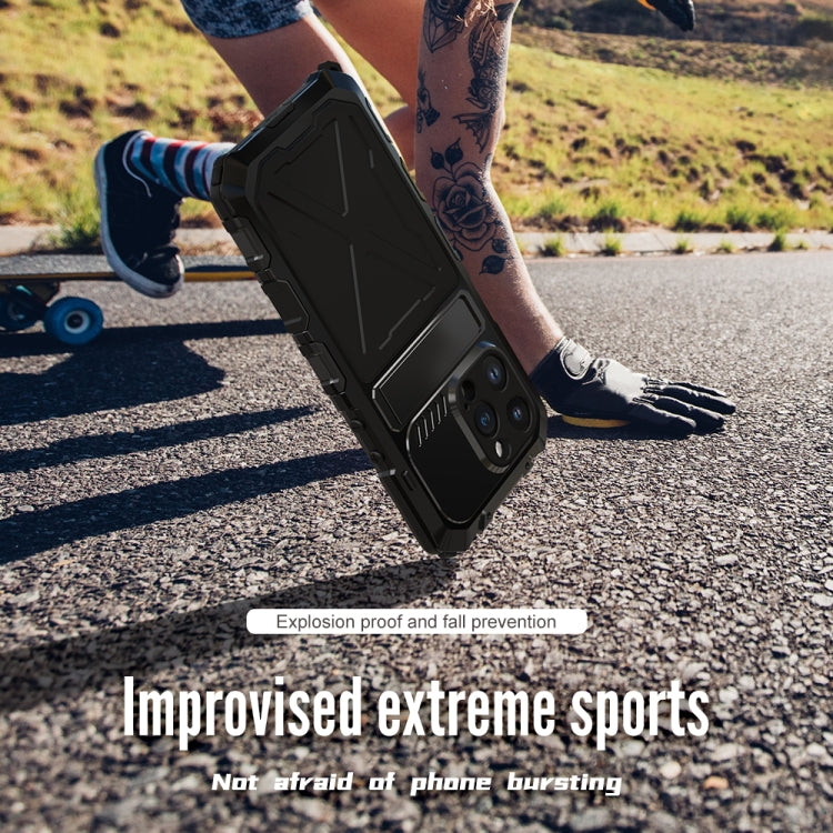 For iPhone 14 R-JUST Life Waterproof Dustproof Shockproof Phone Case(Black) - HoMEdemic™ 