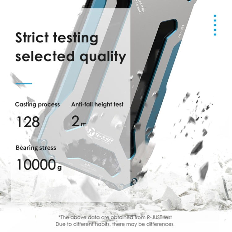 For iPhone 14 R-JUST RJ17 Shockproof Armor Metal Phone Case(Black) - HoMEdemic™ 