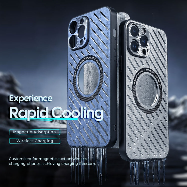 For iPhone 14 R-JUST RJ57 CD Pattern MagSafe Cooling Phone Case(Black) - HoMEdemic™ 