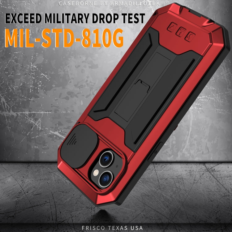 For iPhone 14 R-JUST Shockproof Life Waterproof Dust-proof Case (Red) - HoMEdemic™ 