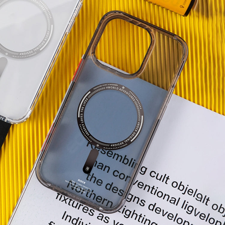 For iPhone 14 ROCK Air InShare MagSafe Phone Case (Transparent Black) - HoMEdemic™ 