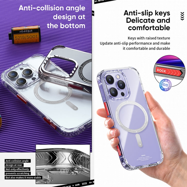 For iPhone 14 ROCK Air InShare MagSafe Phone Case (Transparent) - HoMEdemic™ 