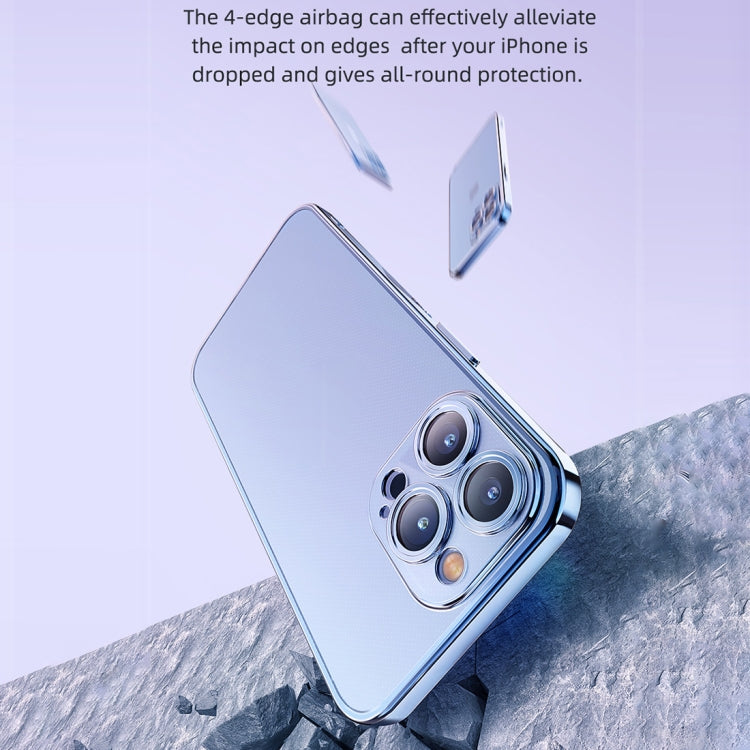 For iPhone 14 ROCK Frosted Plated Phone Case (Blue) - HoMEdemic™ 