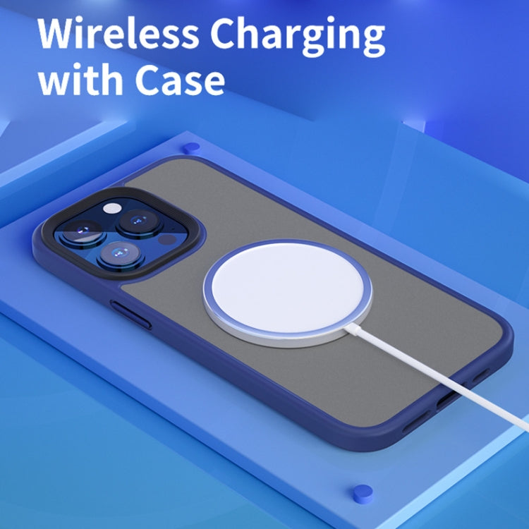 For iPhone 14 ROCK Guard Skin-feel Phone Case(Blue) - HoMEdemic™ 