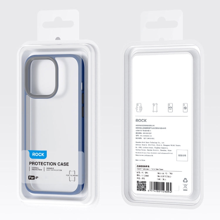 For iPhone 14 ROCK Guard Transparent Phone Case (Black) - HoMEdemic™ 