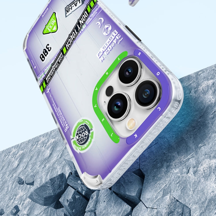 For iPhone 14 ROCK InShare Travel Series PC+TPU Phone Case (Tropical Rainforest) - HoMEdemic™ 