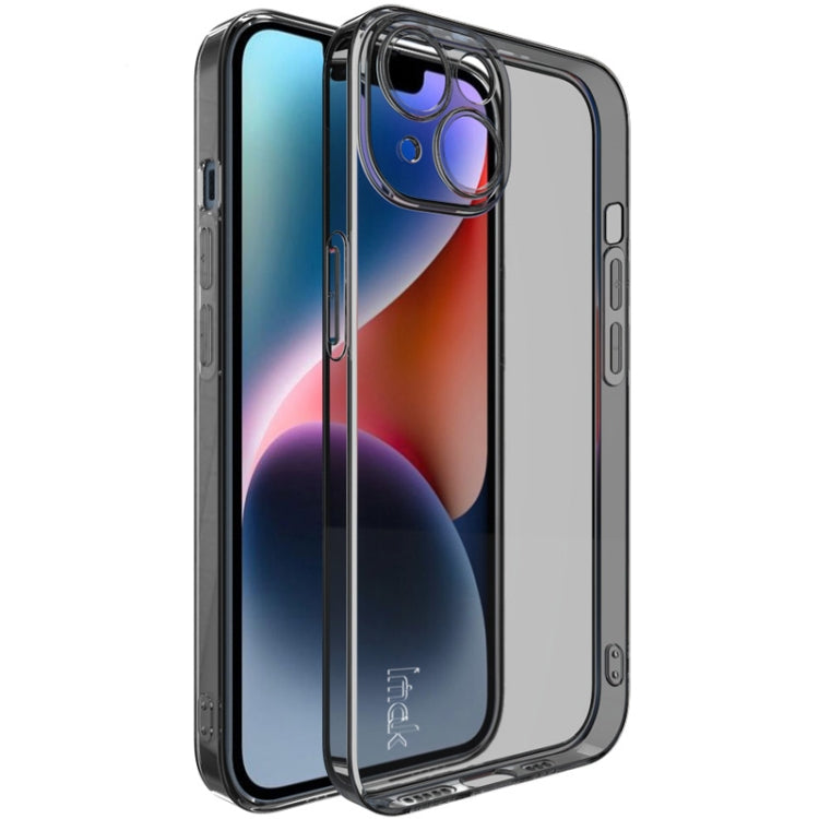 For iPhone 14 imak UX-5 Series Shockproof TPU Protective Phone Case(Transparent Black) - HoMEdemic™ 