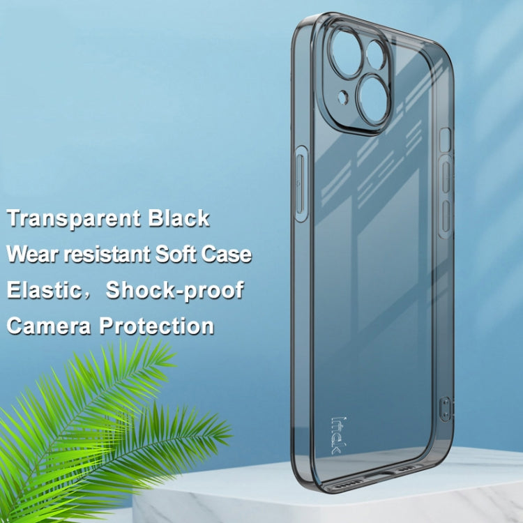 For iPhone 14 imak UX-5 Series Shockproof TPU Protective Phone Case(Transparent Black) - HoMEdemic™ 