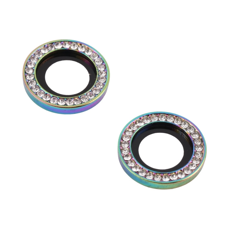 For iPhone 15 / 15 Plus 9H Point Drill Camera Lens Protector Ring(Colorful) - HoMEdemic™ 