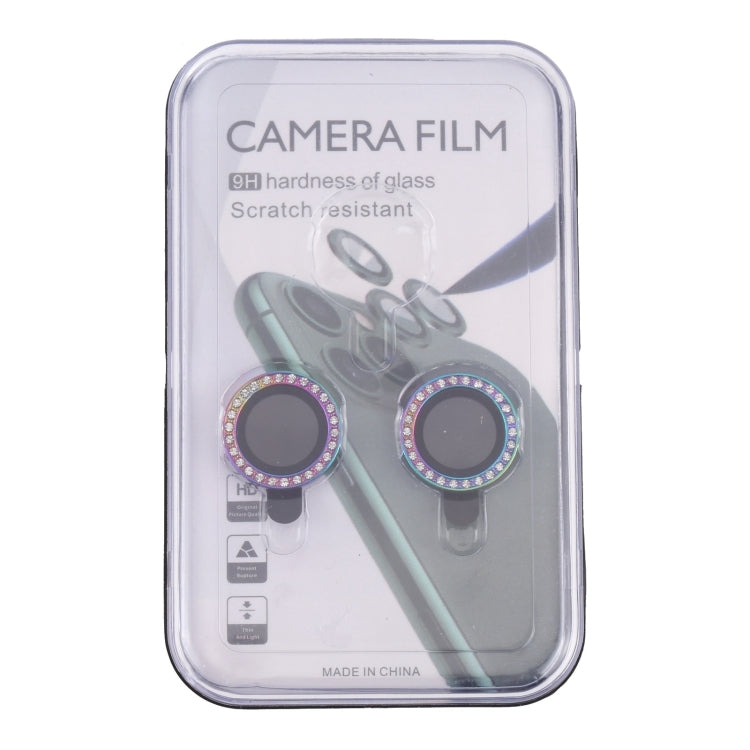 For iPhone 15 / 15 Plus 9H Point Drill Camera Lens Protector Ring(Colorful) - HoMEdemic™ 