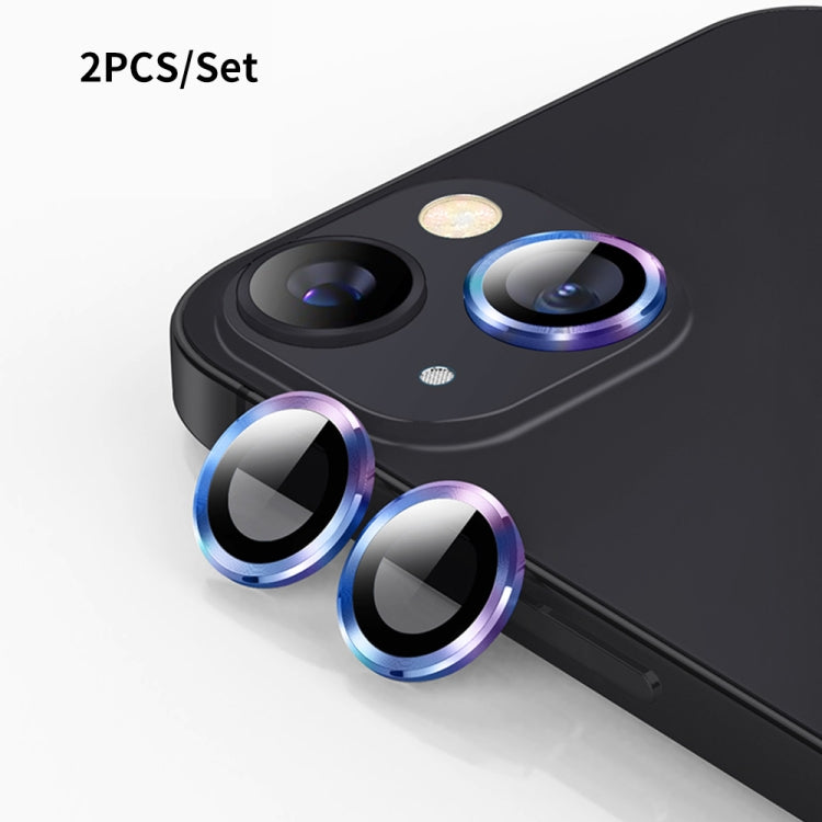 For iPhone 15 / 15 Plus ENKAY 9H Rear Lens Aluminium Alloy Tempered Glass Film(Colorful) - HoMEdemic™ 