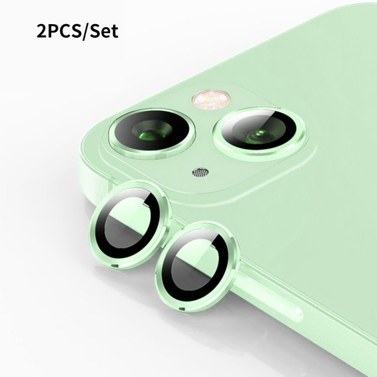 For iPhone 15 / 15 Plus ENKAY 9H Rear Lens Aluminium Alloy Tempered Glass Film(Green) - HoMEdemic™ 