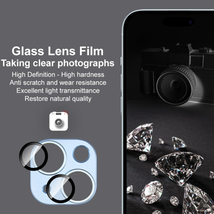 For iPhone 15 / 15 Plus IMAK Metal Armor Premium Camera Protector Film(Black) - HoMEdemic™ 