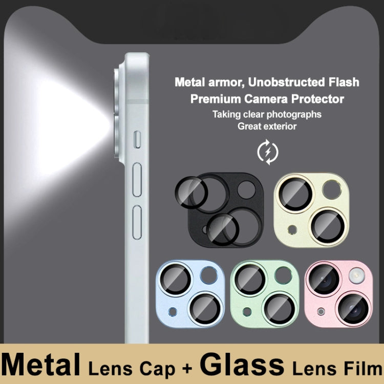 For iPhone 15 / 15 Plus IMAK Metal Armor Premium Camera Protector Film(Green) - HoMEdemic™ 