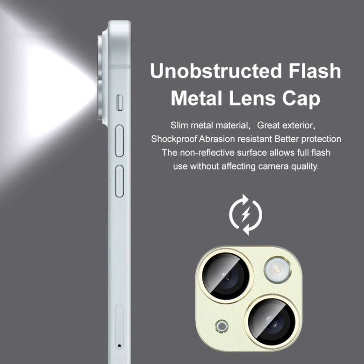 For iPhone 15 / 15 Plus IMAK Metal Armor Premium Camera Protector Film(Pink) - HoMEdemic™ 
