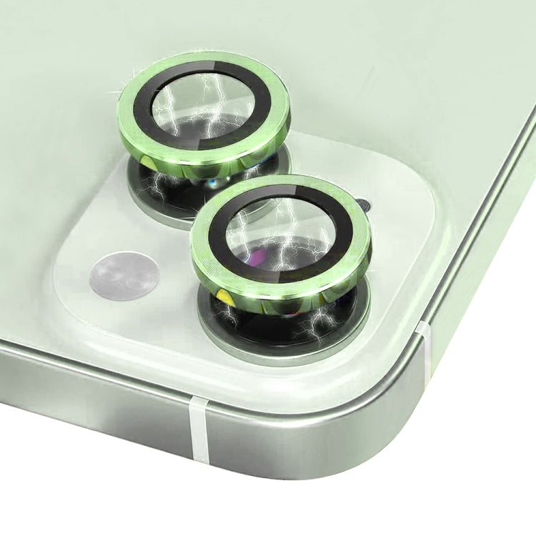 For iPhone 15 / 15 Plus NORTHJO Camera Lens Protector Tempered Glass CD Vein Metal Ring Film(Green) - HoMEdemic™ 